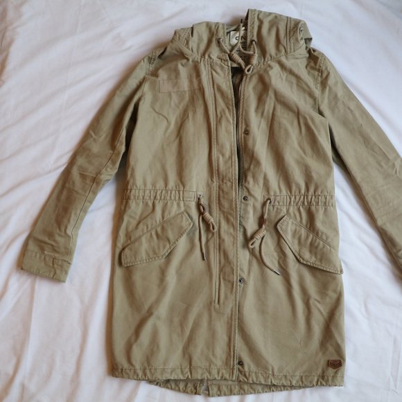Tan Hooded Jacket - Picture 1 of 10
